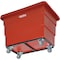 Global Industrial 8 Bushel Plastic Bulk Box Truck, Steel Chassis Base, Red, 33-3/10L x 24-3/5W x 27-2/5H 800312RD - alternate 4